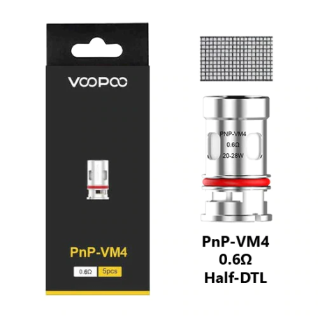 VOOPOO COIL DRAG E60 / H80S / DRAG S - X MESH PnP-VM4 0.6 OHM 5 PCS