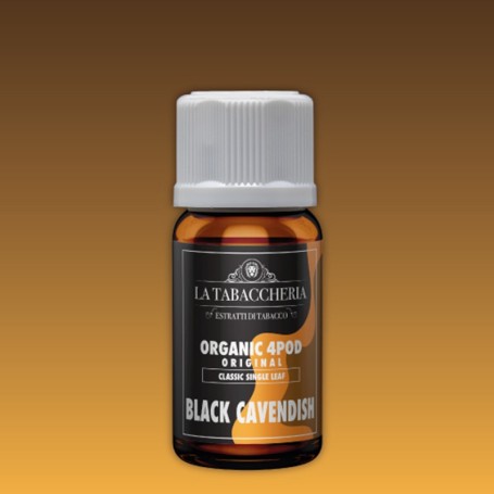 AROMA LA TABACCHERIA BLACK CAVENDISH ORGANIC 4 POD 10 ML