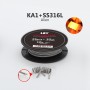 CLAPTON WIRE  [26ga*3+32ga]*10Ft KA1+SS316 3.6ohm/m
