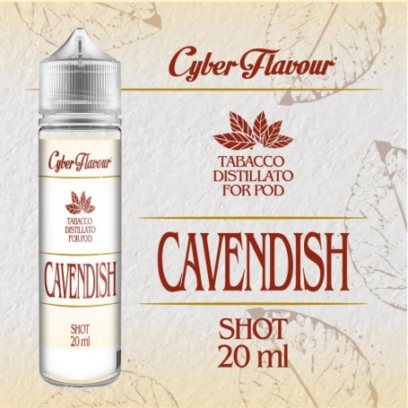 AROMA CYBER FLAVOUR 20 ML SHOT TABACCO FOR POD CAVENDISH IN 60 ML