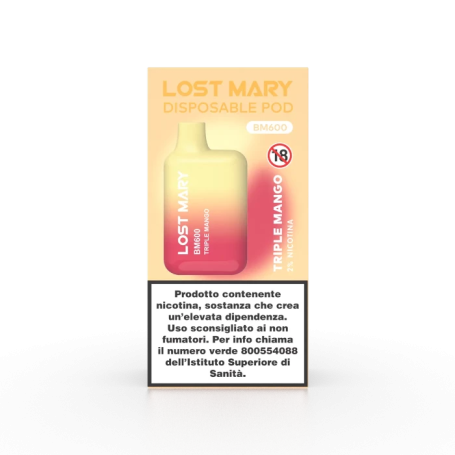 ELFBAR LOST MARY BM600 DISPOSABLE POD TRIPLE MANGO 20 MG