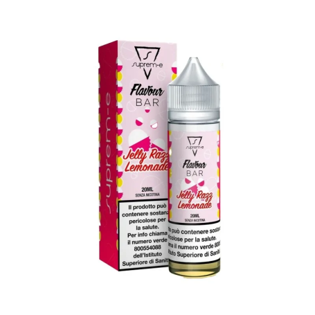 AROMA SUPREM-E SHOT 20 ML IN 60 ML JELLY RAZZ LEMONADE 0 MG MIX&VAPE 20 ML